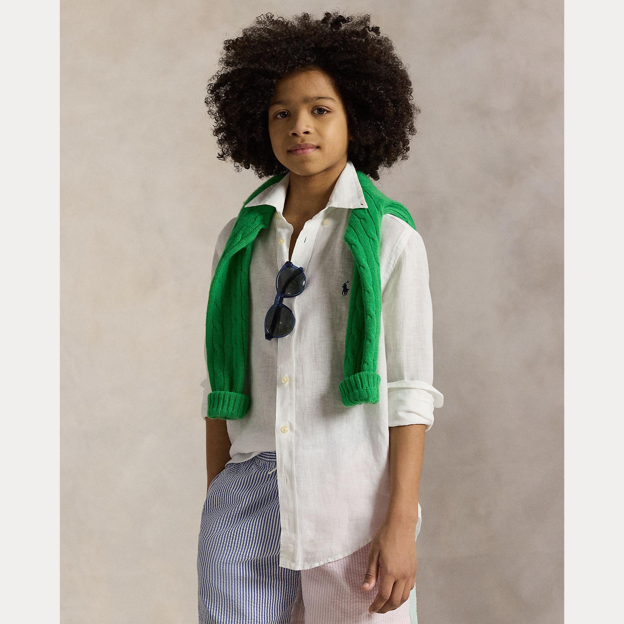 camicia lino 323-967600 003 RALPH LAUREN POLO 