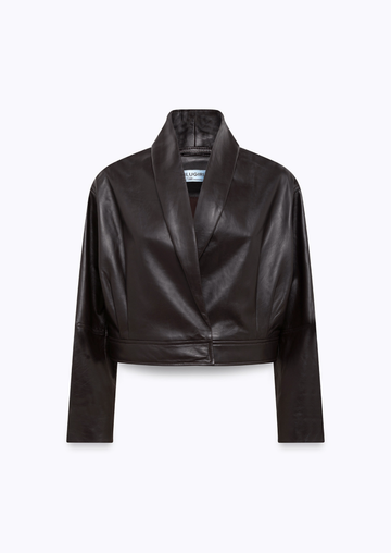bomber in pelle RA6030P0356 90913 Blugirl 