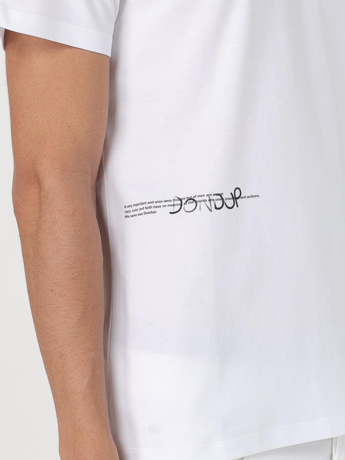 t-shirt con logo al fondo US198JF0309UIU2 000 DONDUP 
