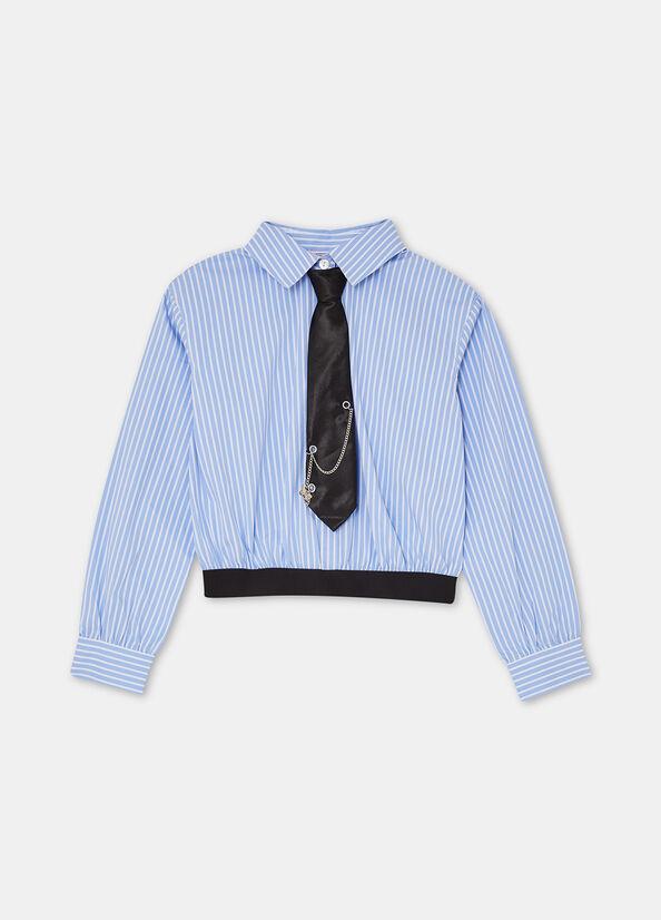 camicia con cravatta GF5056T2951 C3656 LIU JO JUNIOR 