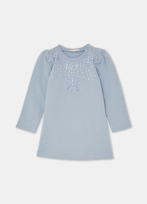 abito in felpa di cotone KF5073F0724 64010 LIU JO JUNIOR 