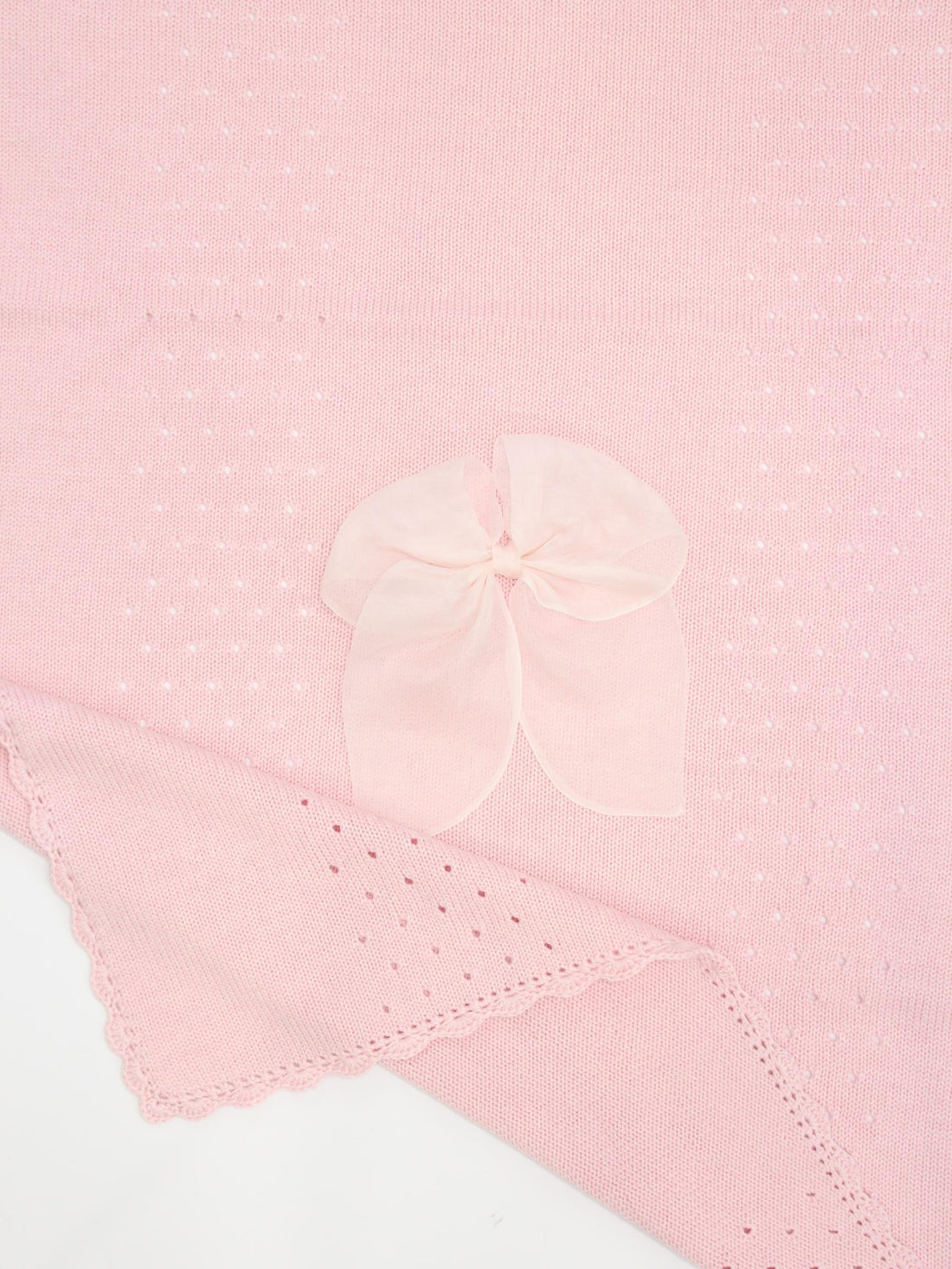 Coperta in lana diamante con fiocco DIAMANTE COPERTA UNI PICCOLA GIUGGIOLA 