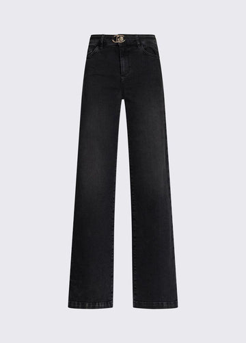 jeans flare a vita alta UA6160D0264 87451 LIU JO DENIM 