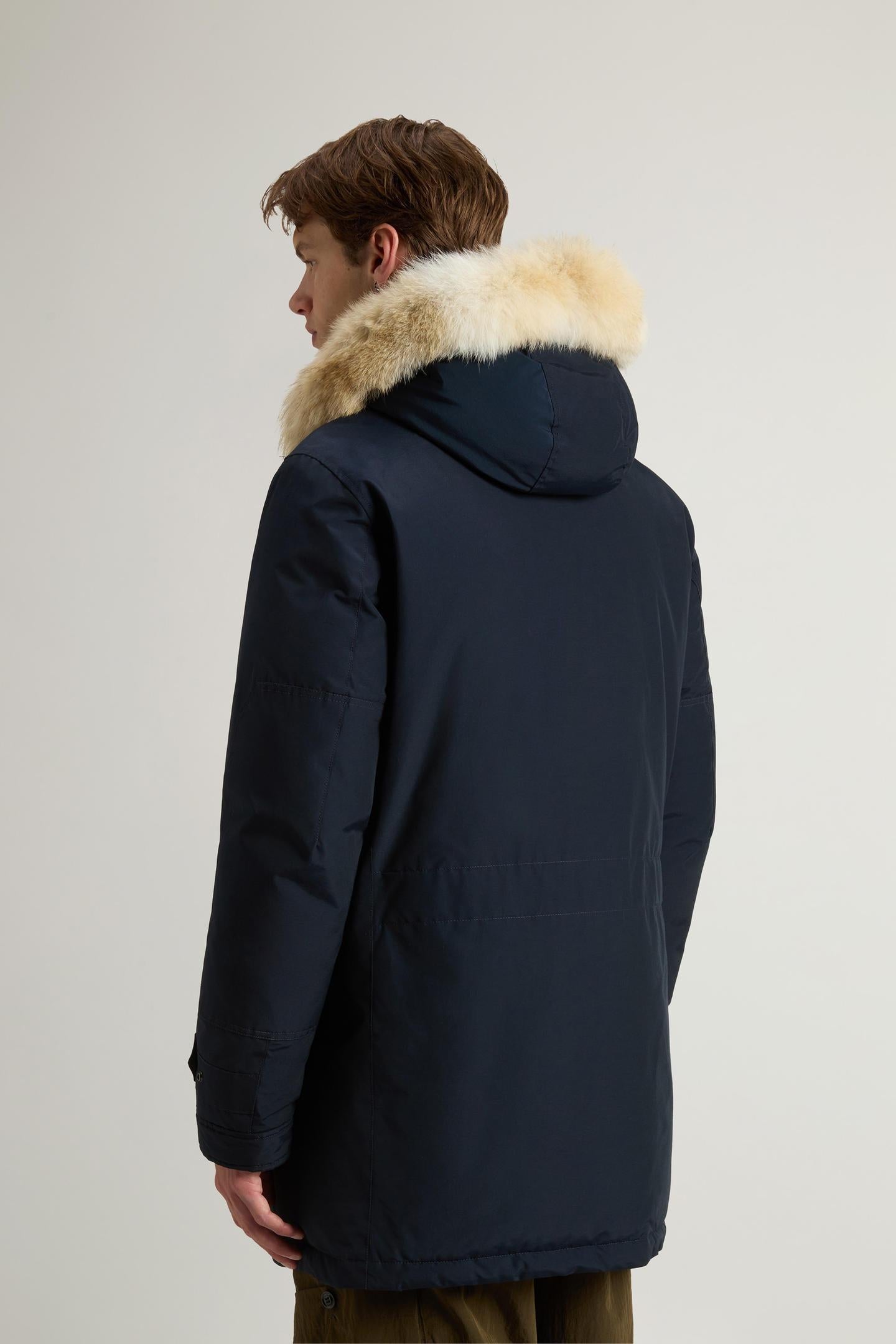 Polar Parka in Ramar Cloth con pelliccia CFWOOU0486MRUT0001 MLB WOOLRICH 