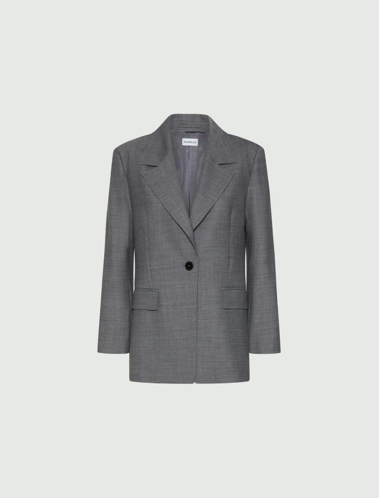 Giacca in twill di misto lana stretch SIAMESE 001 MARella 