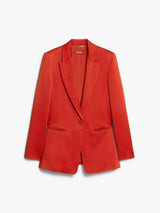 MAXMARA giacca in envers satin Rosso