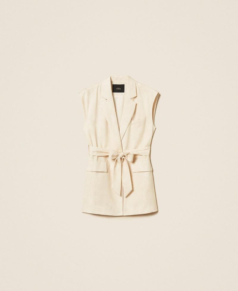 gilet con stampa e cintura 261AT2130 13461 TWINSET ACTITUDE 