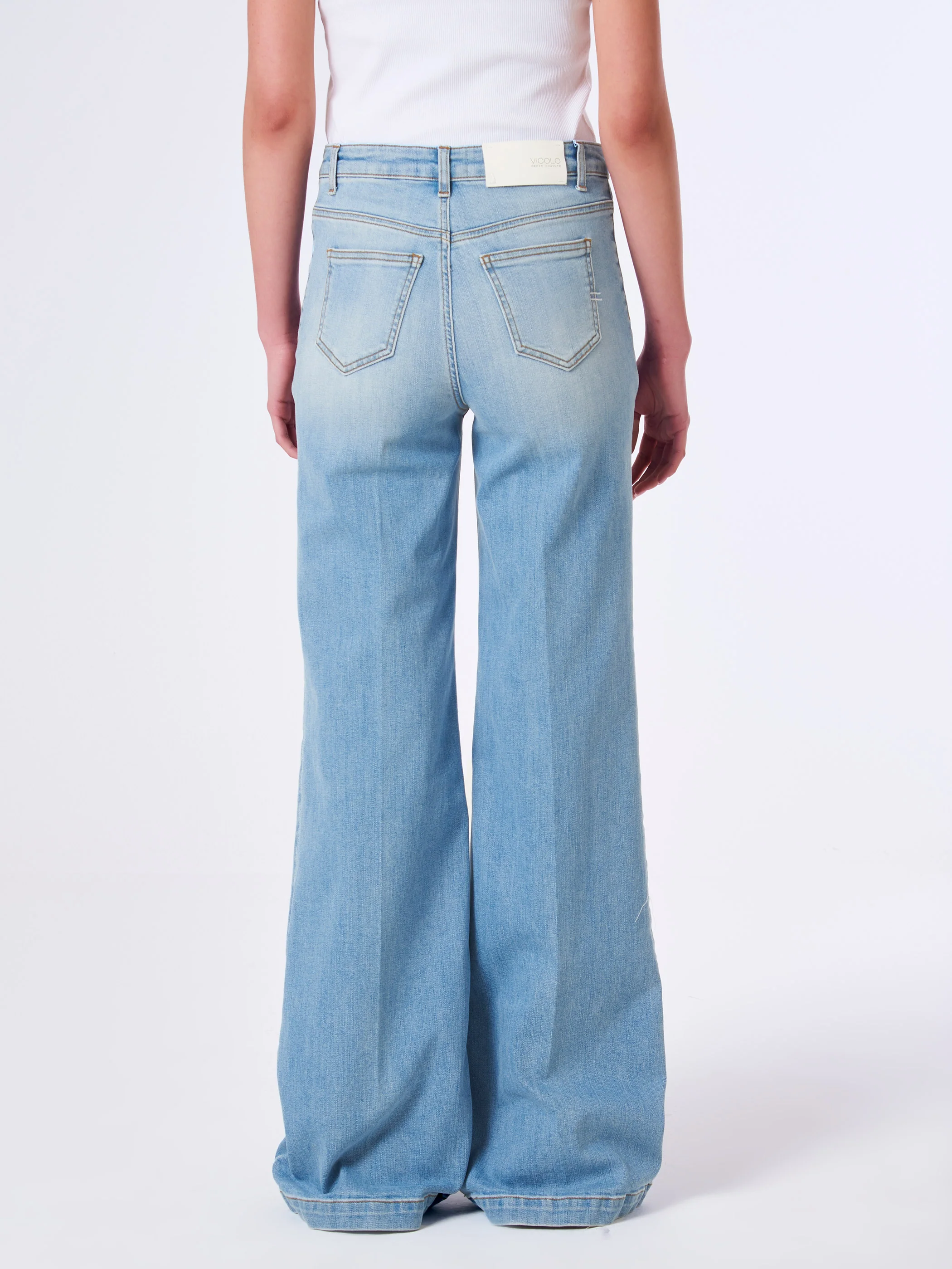 Jeans giudith con bottoni DB5060 DENIM VICOLO 