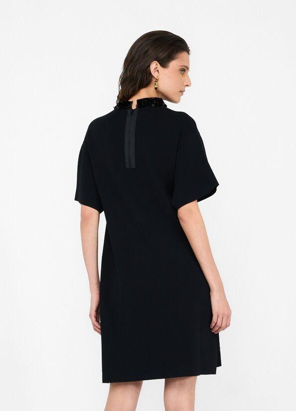abito con pailettes CF5035MS55N 22222 LIU JO BLACK 