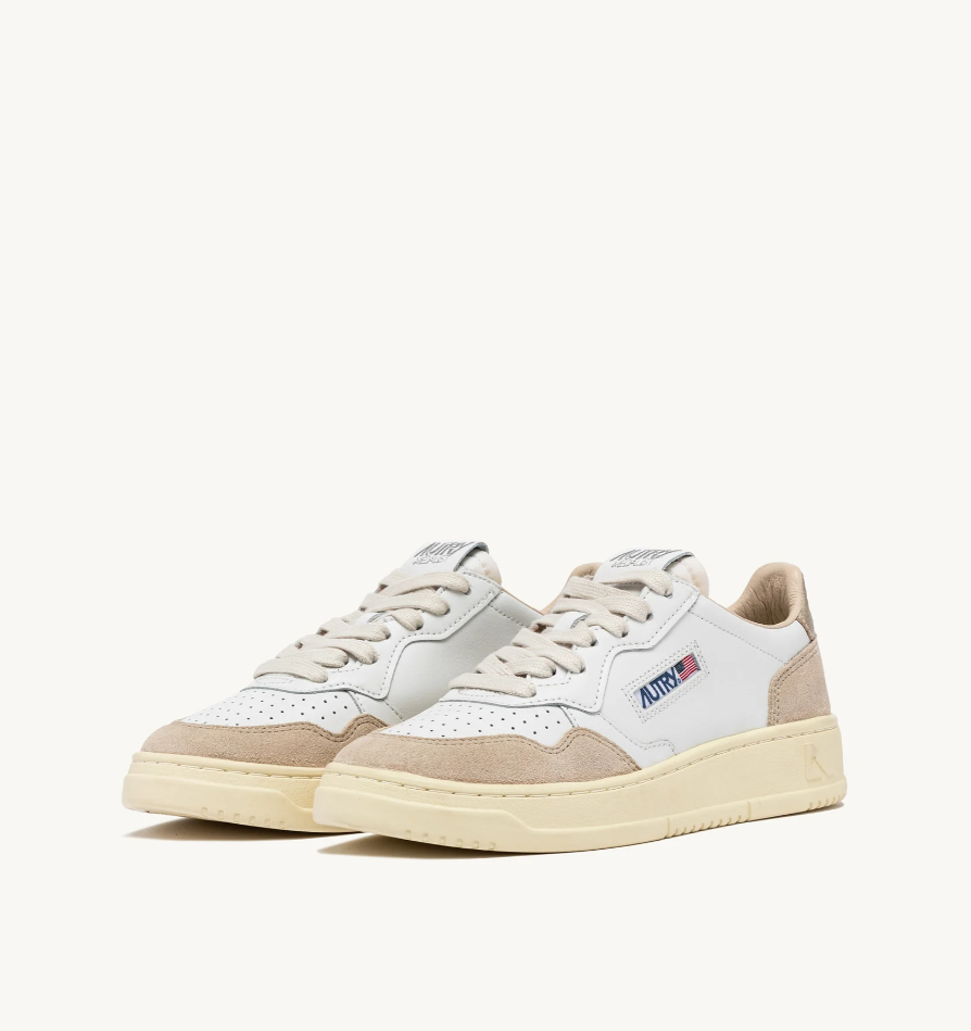 sneakers medalist woman AULWLS75 WHITE/GOLD AUTRY 