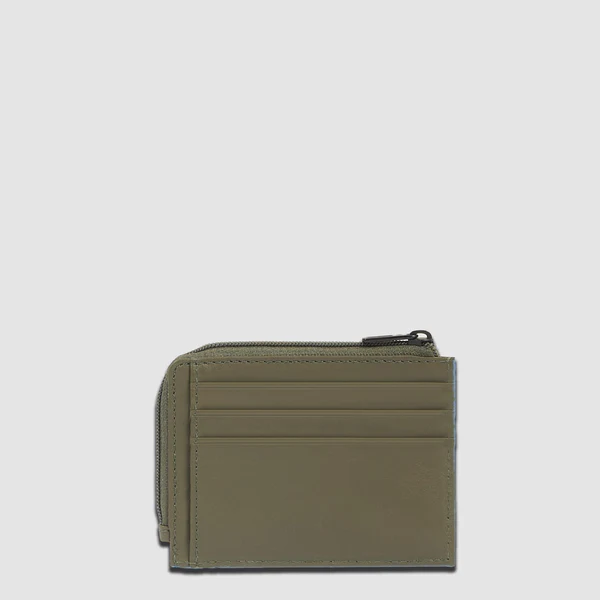 portamonete con logo PP4822S138R VE PIQUADRO 