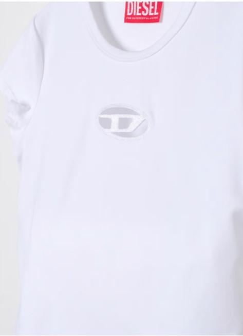 t-shirt con logo iconico J01830 0AFAA K100 DIESEL 