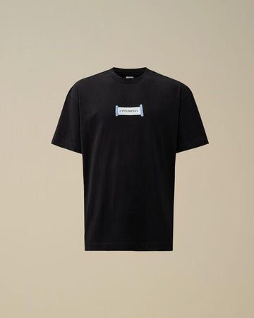 t-shirt con logo fronte e retro 18CMTS148A 006586W 888 CP COMPANY 