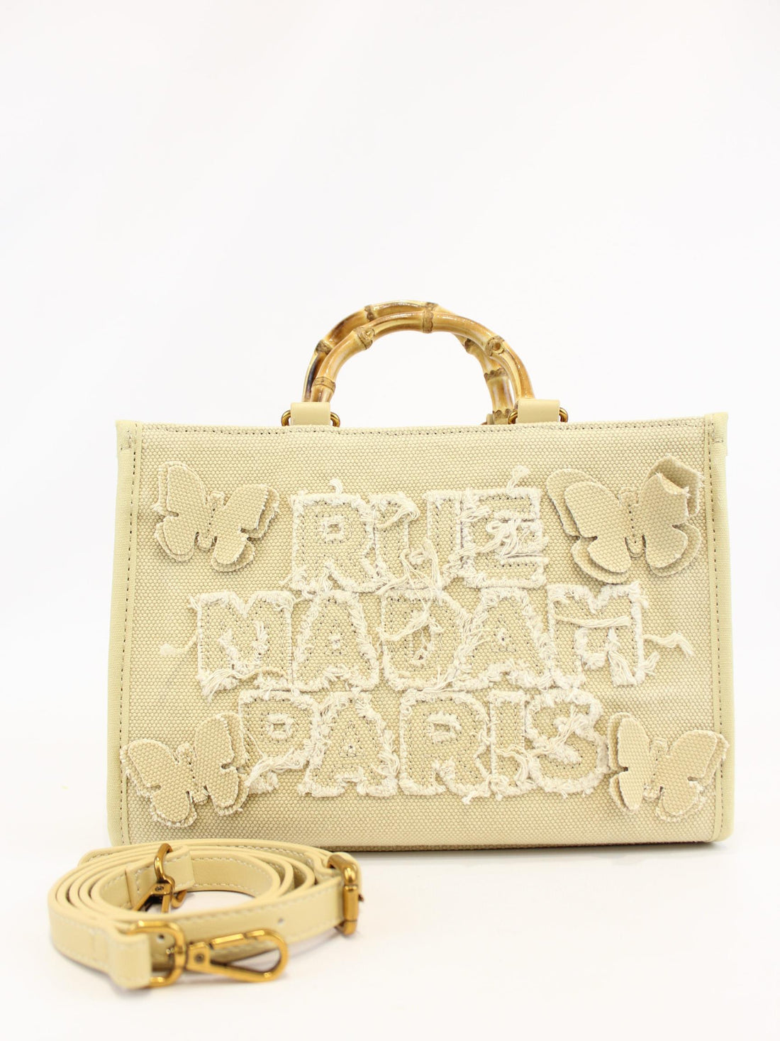 borsa rue madam butterfly mini tote 1448 CREAM RUE MADAM PARIS 