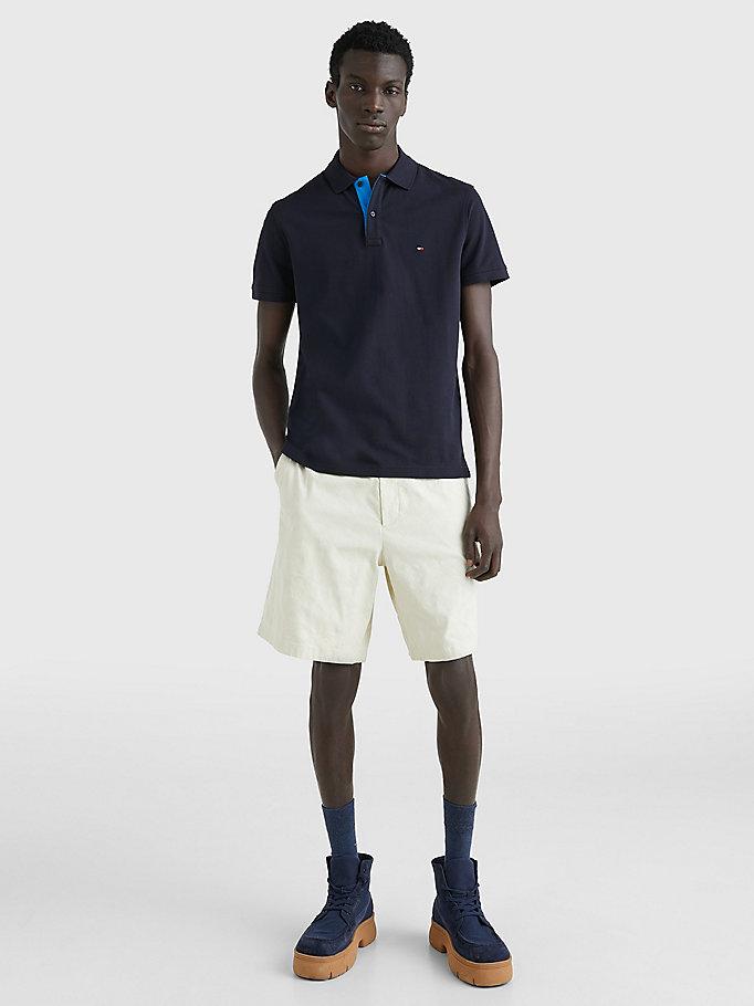 Polo con chiusura in contrasto MW0MW30756 DW5 TOMMY HILFIGER 