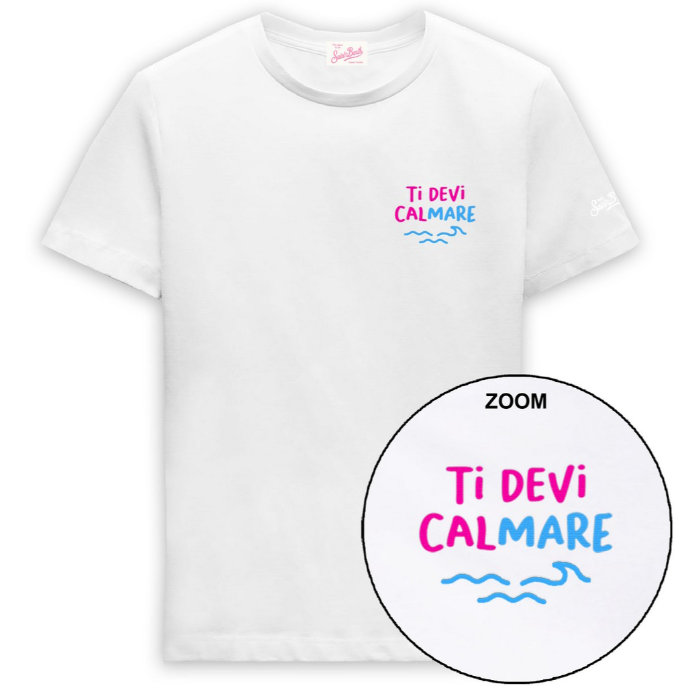 t-shirt esme con scritta iconica ESME 06277H MC2 SAINT BARTH 