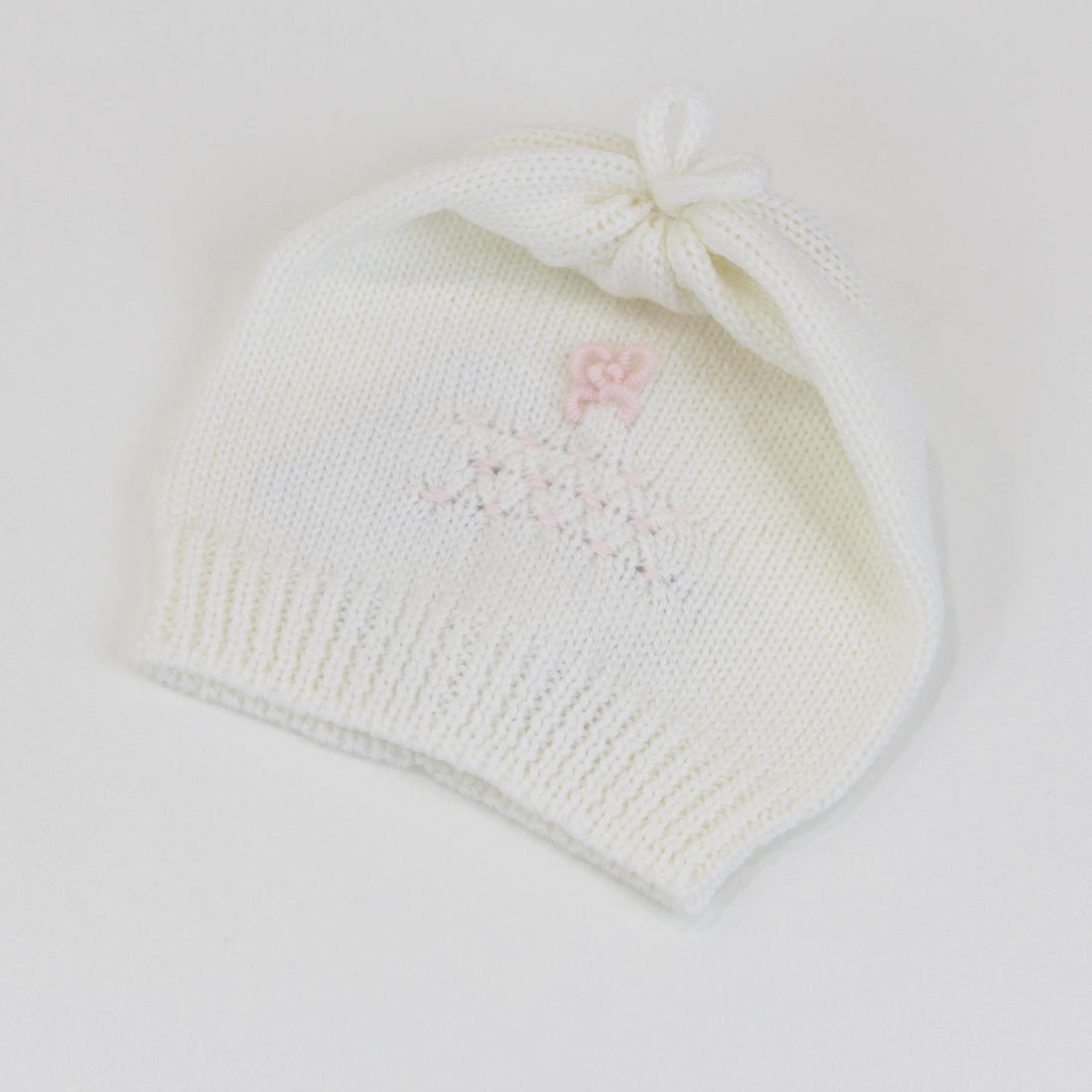 Cappelliino di lana Piccola Giuggiola GRANSASSO CAPPELLO ROSA/AVORIO PICCOLA GIUGGIOLA 