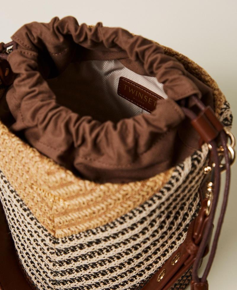 borsa a secchiello in rafia 261TD8502 13504 TWINSET 