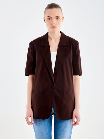 blazer maniche corte TAB1819 FONDENTE VICOLO 