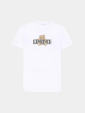 t-shirt orsetto HZM058 LAA03 10101 MOSCHINO KIDS 