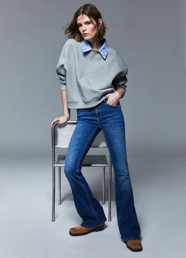 jeans con inserto elastico UA6058DS004 78416 LIU JO DENIM 