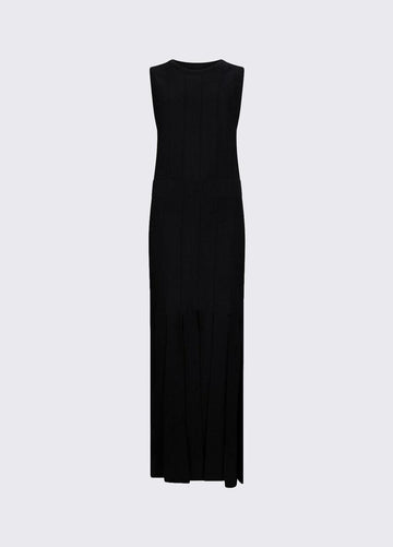 abito in maglia con frange CA6349MS55N 22222 LIU JO BLACK 