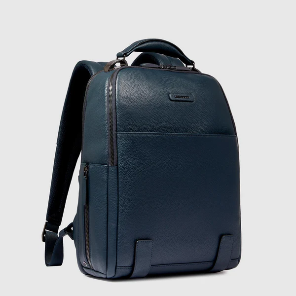 Zaino in pelle linea MOS CA6289MOS BLU PIQUADRO 