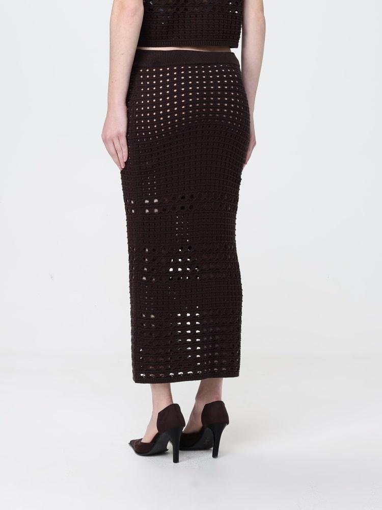 gonna midi crochet WA6327MA79R 91109 LIU JO WHITE 