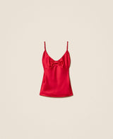 TWINSET ACTITUDE top in raso Rosso