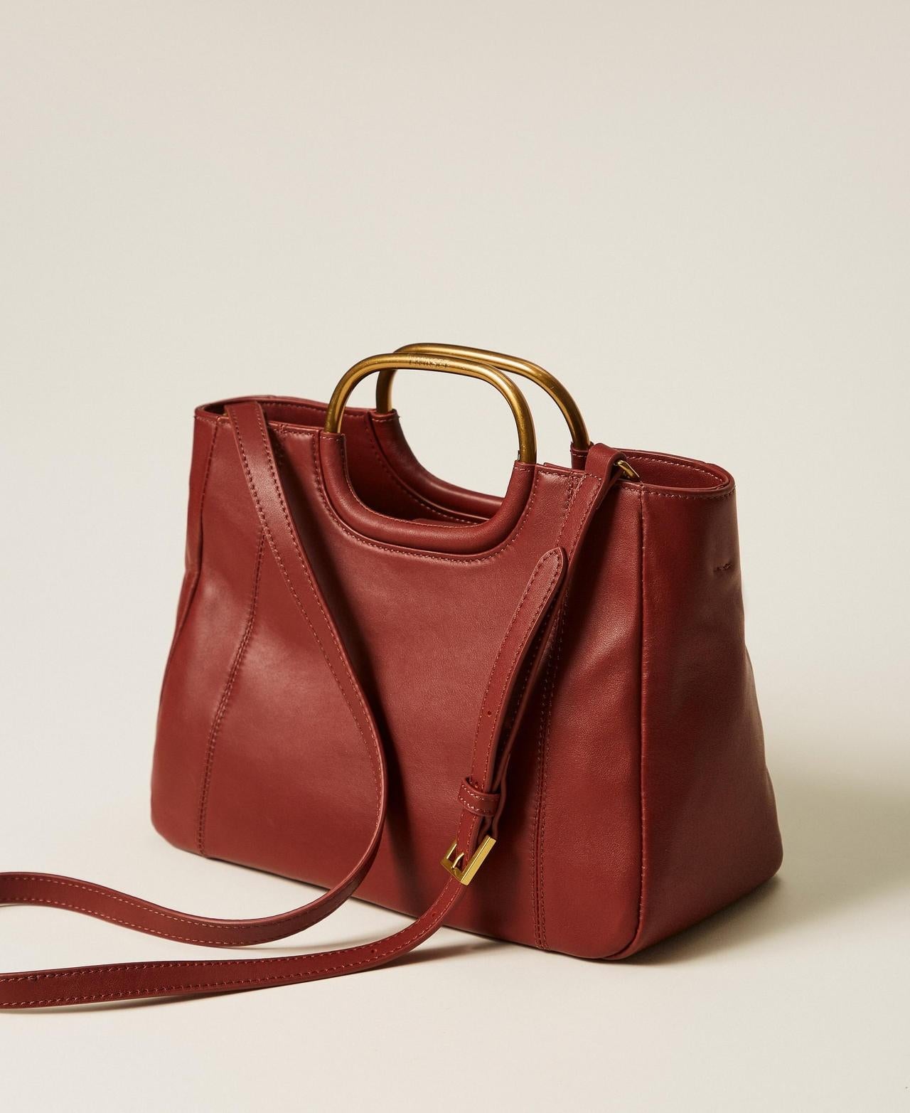 borsa shopper con manici metallo 261TD8451 13332 TWINSET 