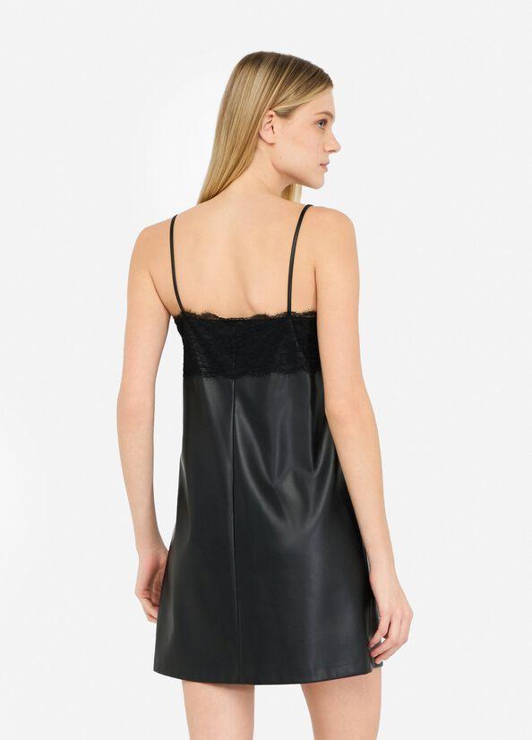 abito con pizzo CF5380E0624 22222 LIU JO BLACK 