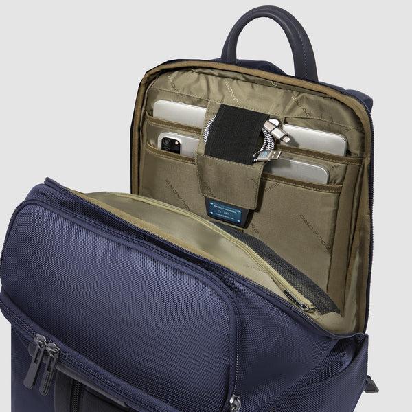 zaino multiscompartimento da viaggio CA6648BR2 BLU PIQUADRO 