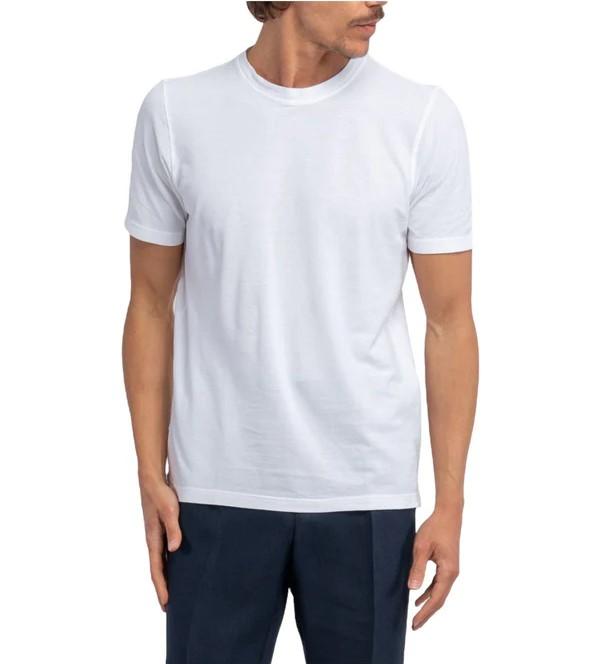 T-shirt in filo di scozia 60136 78015 001 GRAN SASSO 