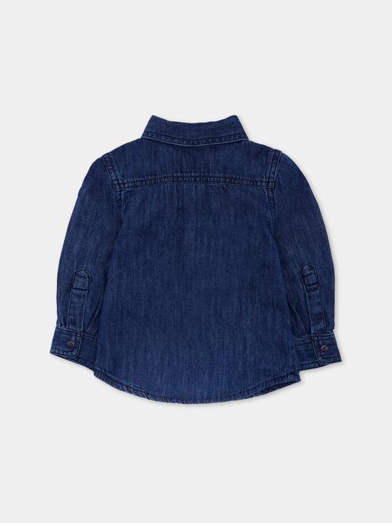 camicia in denim K00546 KXBN8 K01 DIESEL 