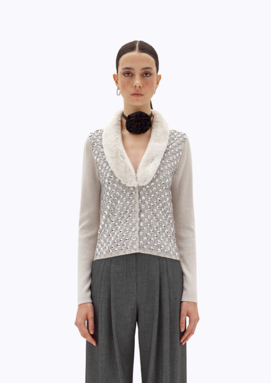cardigan con ricamo RF4108MS49I 44002 Blugirl 