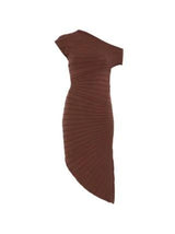 TWINSET ACTITUDE abito asimmetrico Marrone