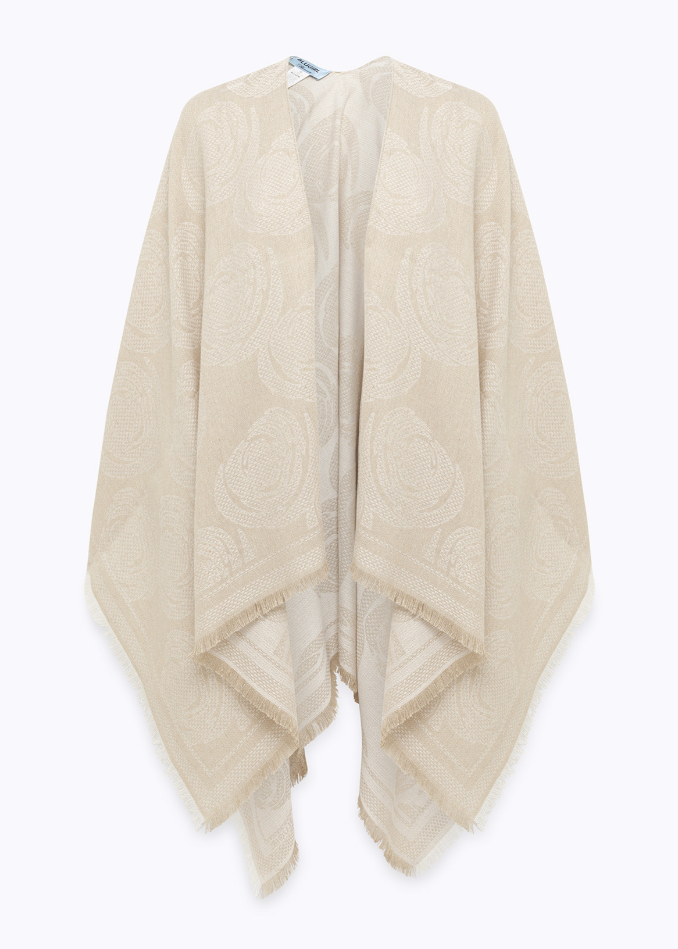 poncho jacquard a rose NA6001T488A 10110 Blugirl 