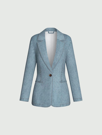 blazer in denim EMMTECA 001 EMME MARELLA 