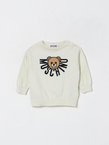 maglione teddy in lana M7W00JLHE43 10063 MOSCHINO KIDS 