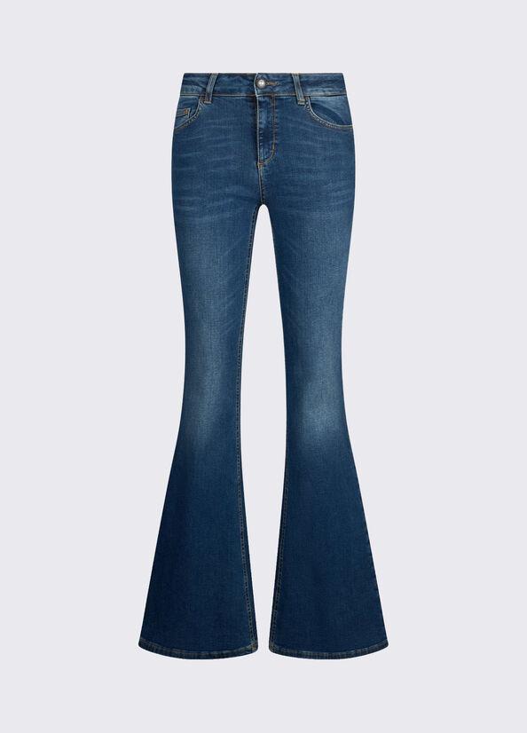 jeans con inserto elastico UA6058DS004 78416 LIU JO DENIM 