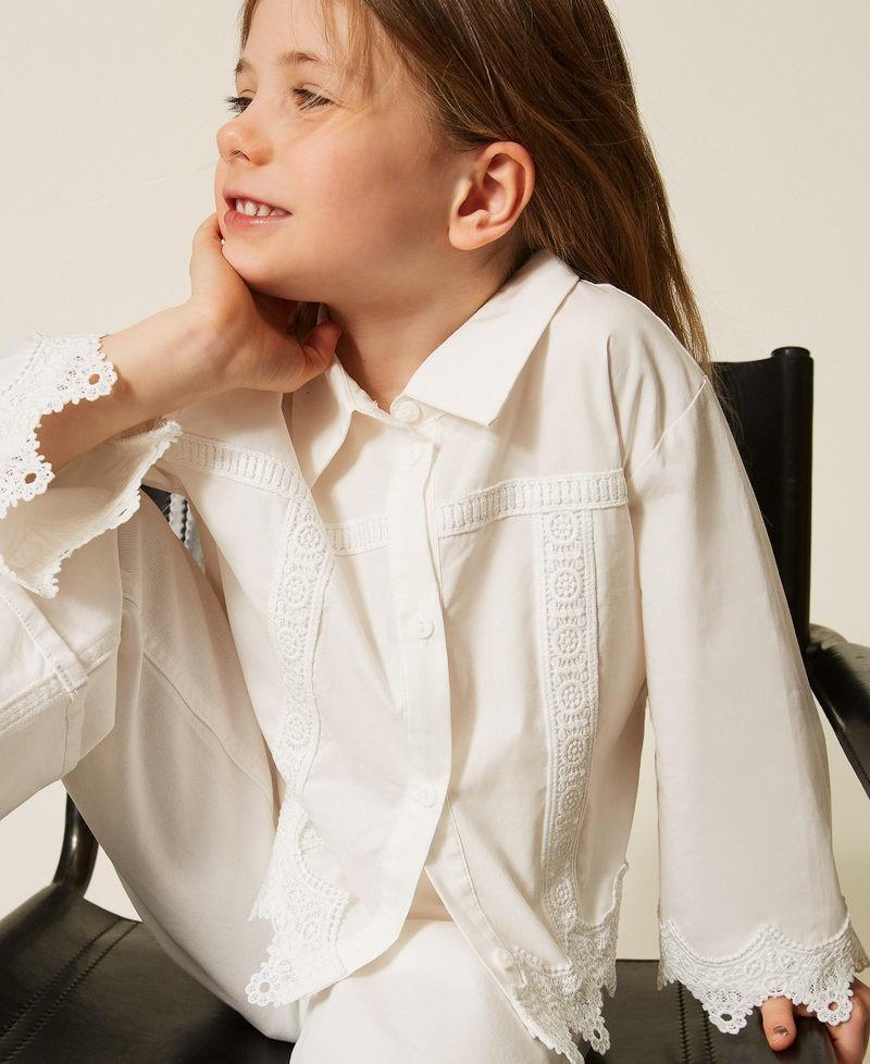 camicia con pizzo 261GB2020 00526 TWINSET GIRL 