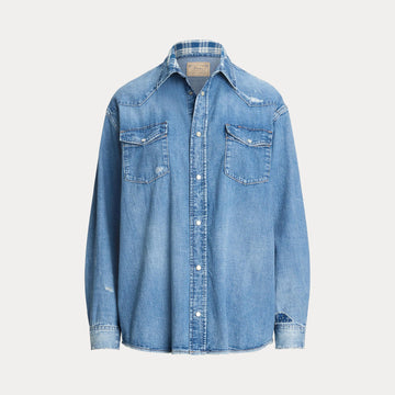 camicia in denim western 211-940722 001 RALPH LAUREN POLO 