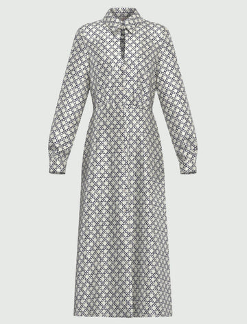 chemisier in twill stampato EMMOLIATO 001 EMME MARELLA 