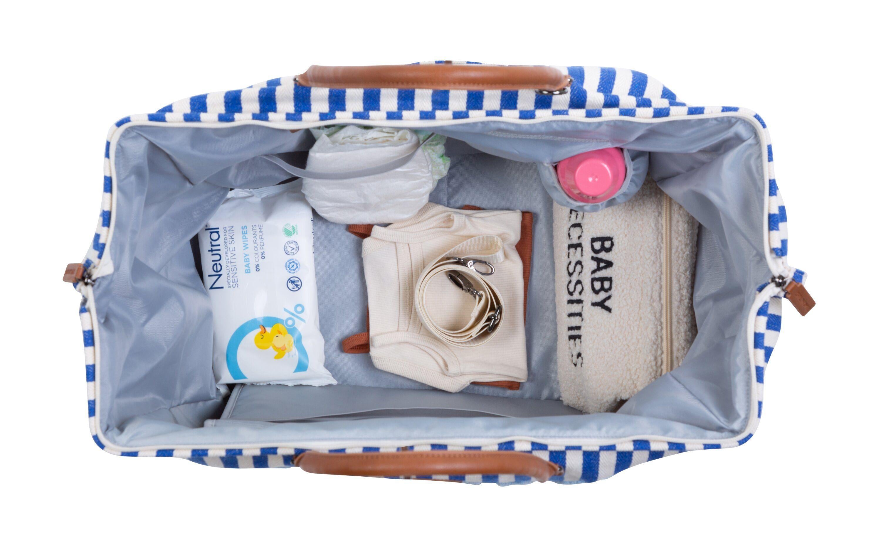 Borsa nascita con fasciatoio mommy bag MOMMY BAG RIGHE AZZ/BLU CHILDHOME 