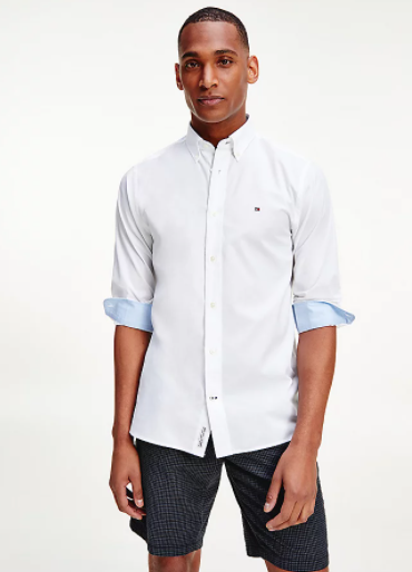 CAMICIA CON LOGO MW0MW18339 YBR TOMMY HILFIGER 