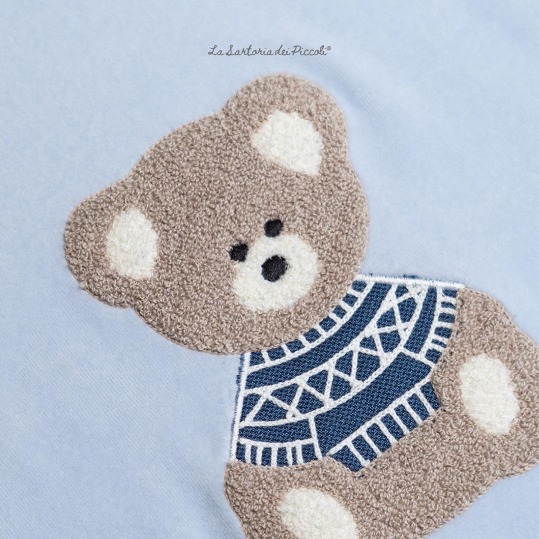 copertina in ciniglia azzurra LC1114 UNI LA SARTORIA DEI PICCOLI 