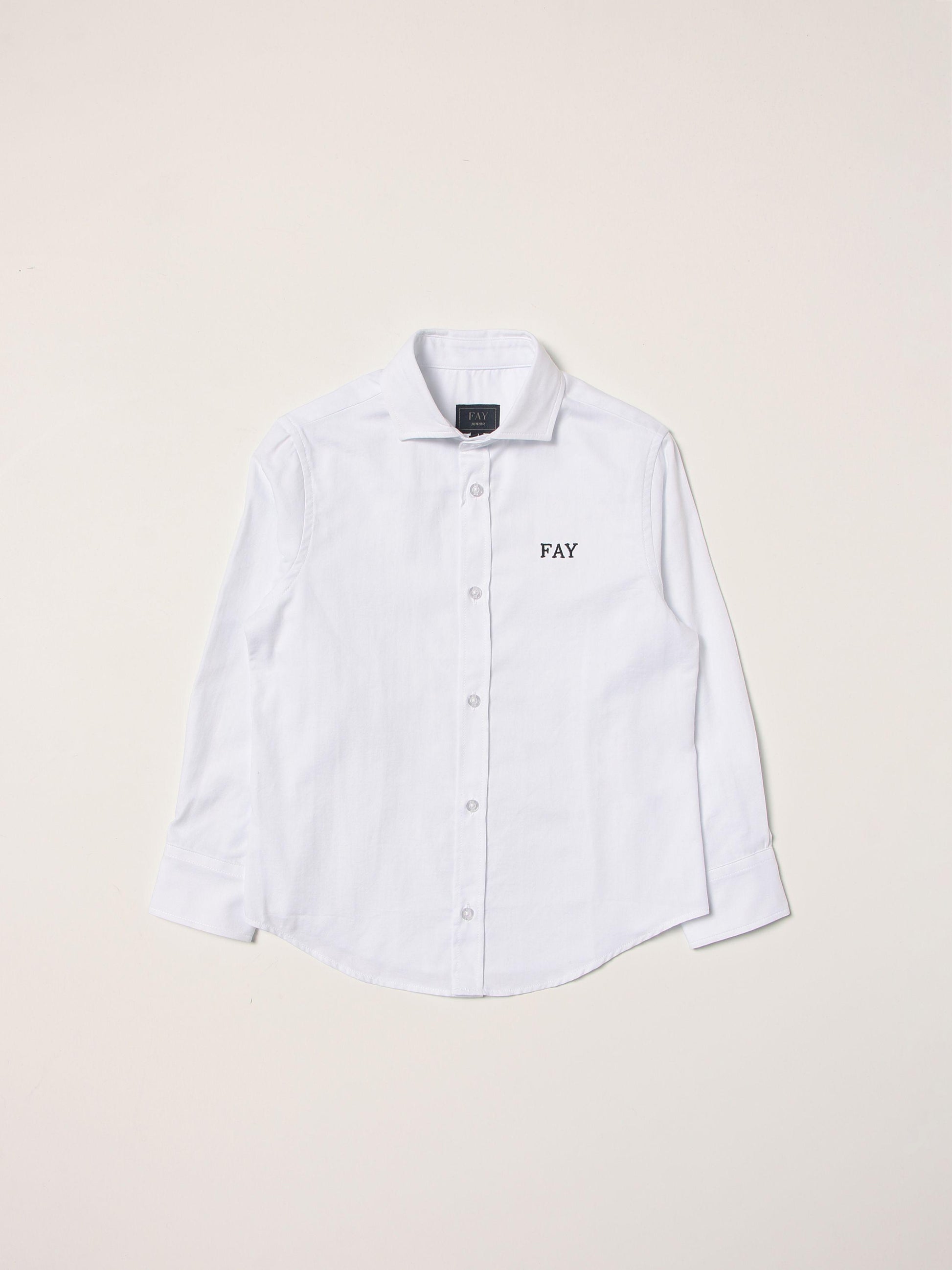 CAMICIA BAMBINO IN COTONE 5Q5000 Z0076 100 FAY 