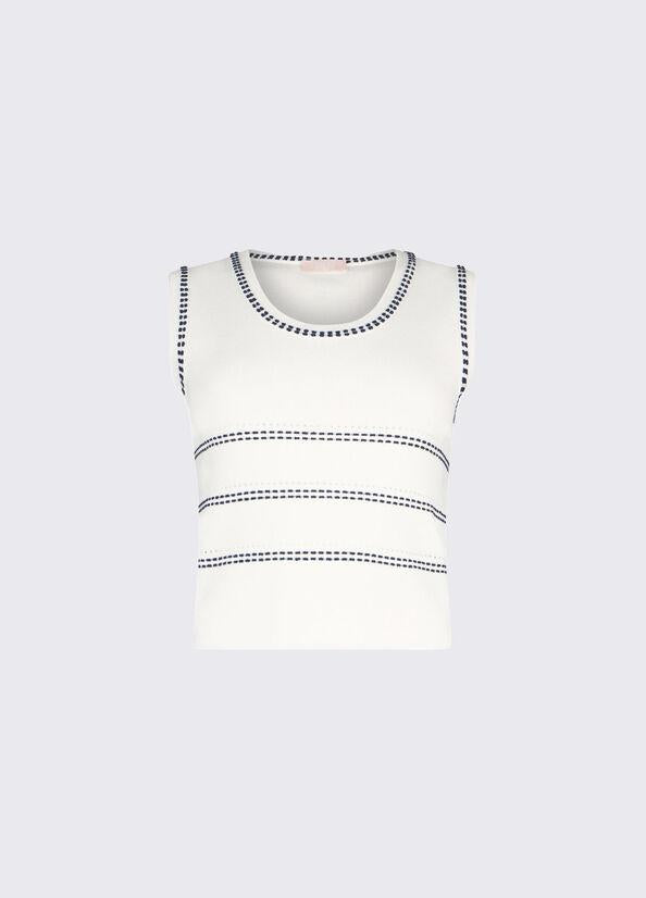 top in maglia WA6146MA81R 03A83 LIU JO WHITE 