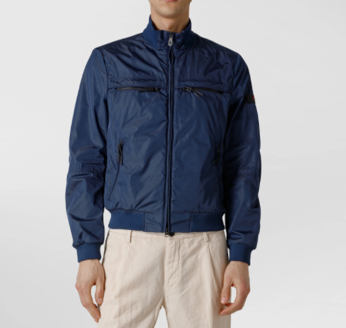 giubbino biker blu PEU3576 01181568 254 PeUTEREY 