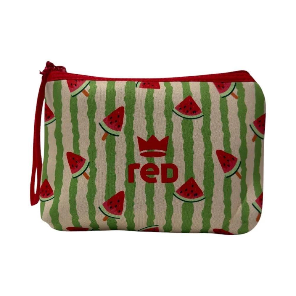 pochette con logo RF 30079 V5275 ANGURIA VERDE RED 